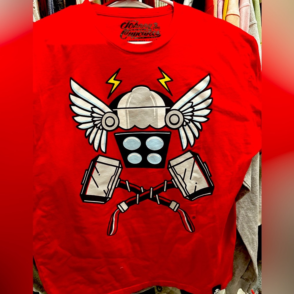 Johnny Cupcakes tshirt collab Thor. Perfect condition